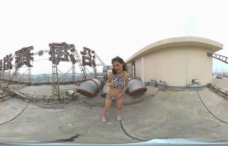 [108TV酱] VR系列 2016.11.02 王恩恩 – VR楼顶性感撩人