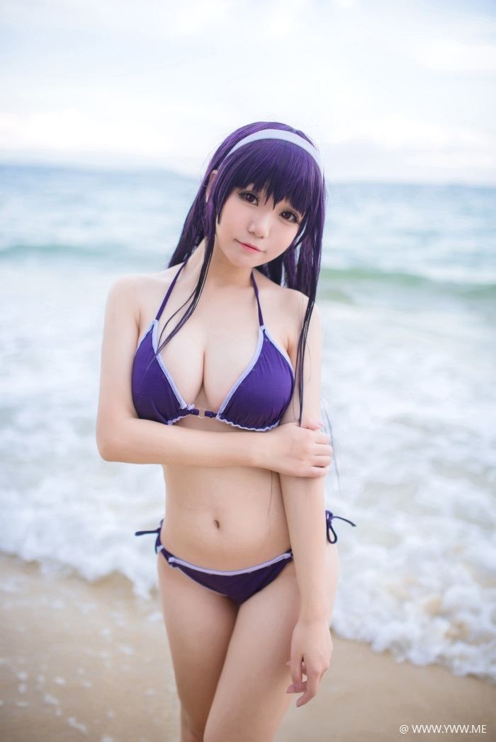 B站妹子@白金saki – 水着-像素点