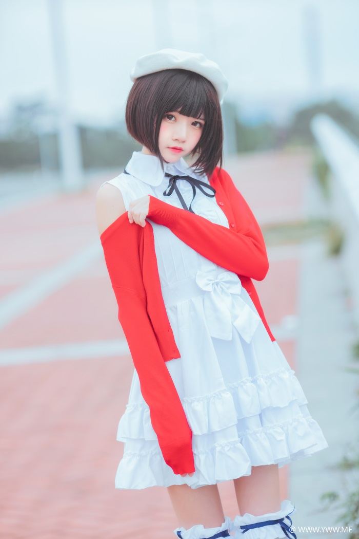 萝莉风COS 桜桃喵 – 加藤惠系列之常服-像素点