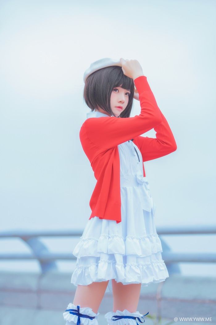 萝莉风COS 桜桃喵 – 加藤惠系列之常服-像素点