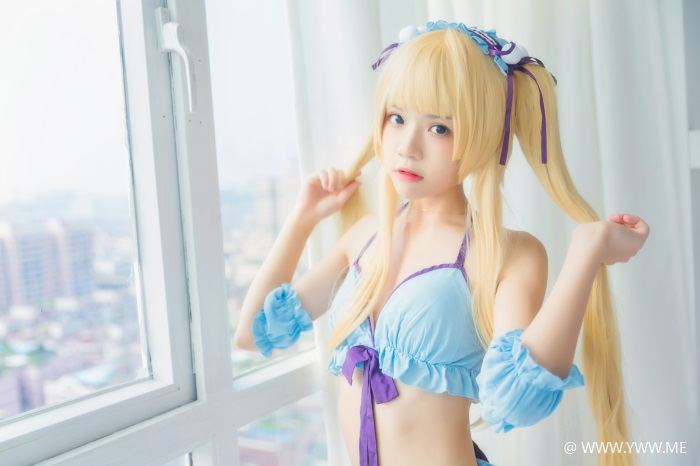 萝莉风COS 桜桃喵 – 英梨梨COS 01-像素点