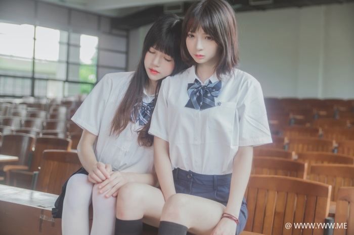 萝莉风COS 桜桃喵&疯猫ss – JK百合1-像素点