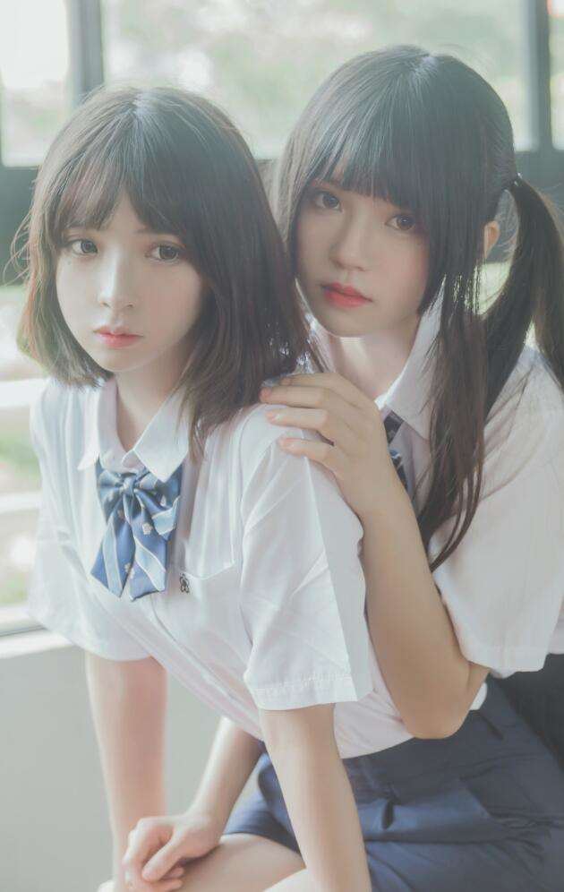 萝莉风COS 桜桃喵&疯猫ss – JK百合1