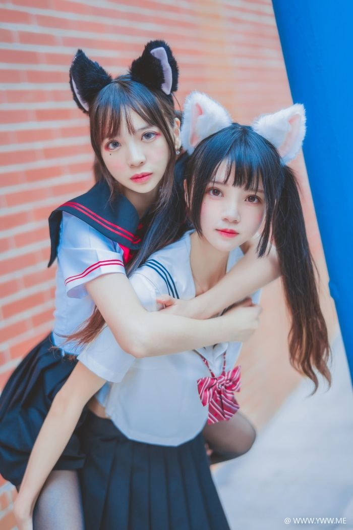 萝莉风COS 桜桃喵&疯猫ss – JK百合2-像素点