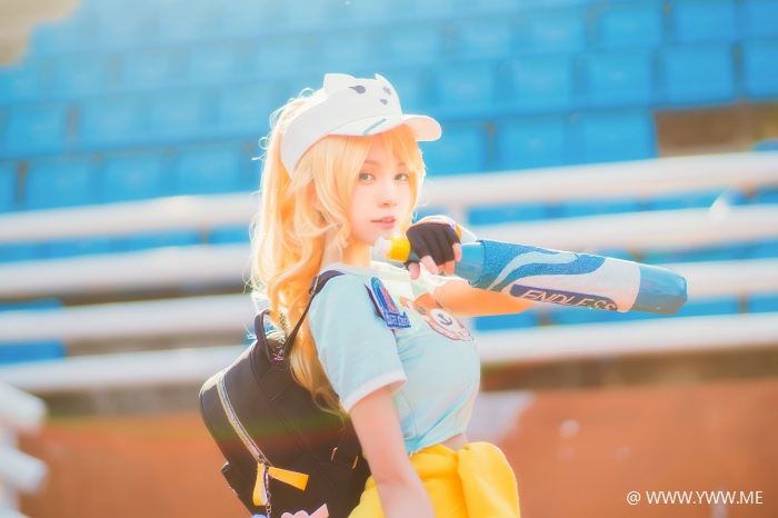 萝莉风COS 桜桃喵 – 花木兰青春决赛季-像素点