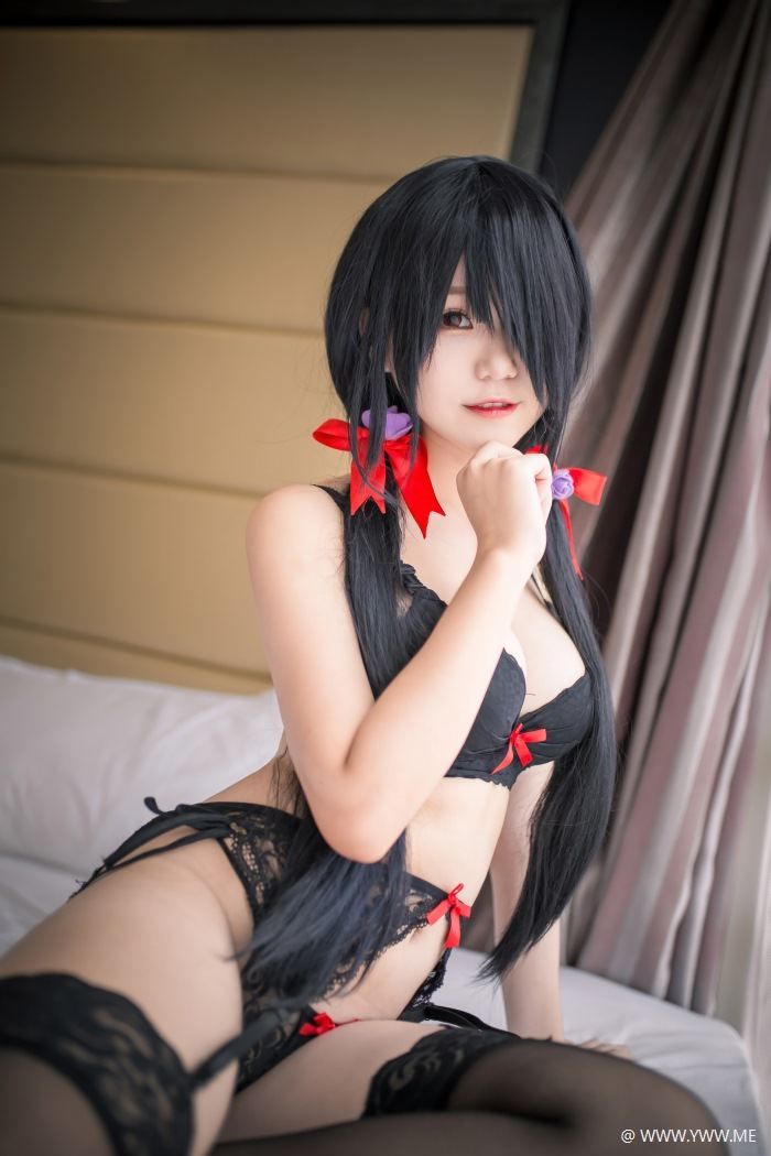 性感人气COSER Yoko宅夏Cos – 狂三内衣-像素点