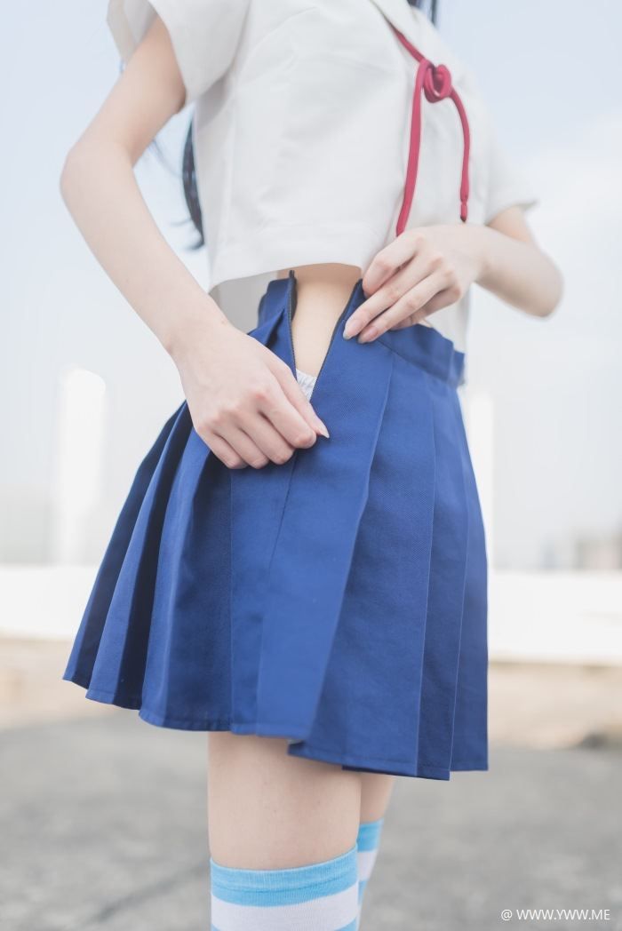 风之领域写真 NO.034 蓝白条纹-像素点