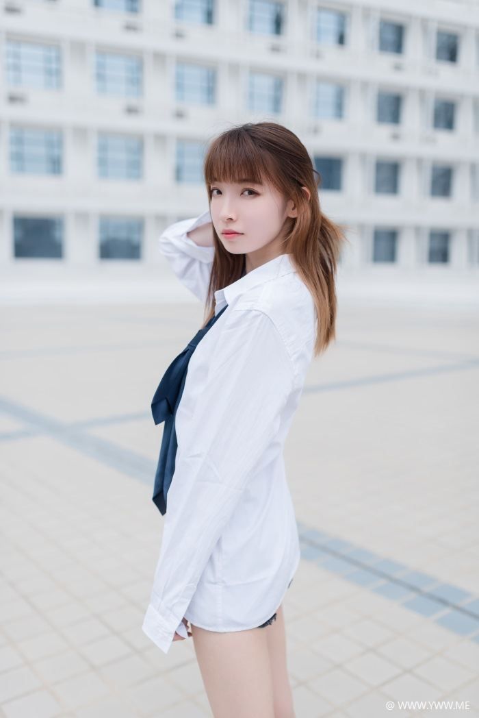 风之领域写真 NO.038 白衬衫裸足-像素点
