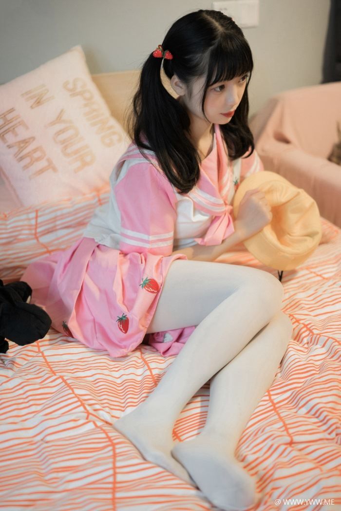 风之领域写真 NO.113 粉红樱桃学妹白丝-像素点