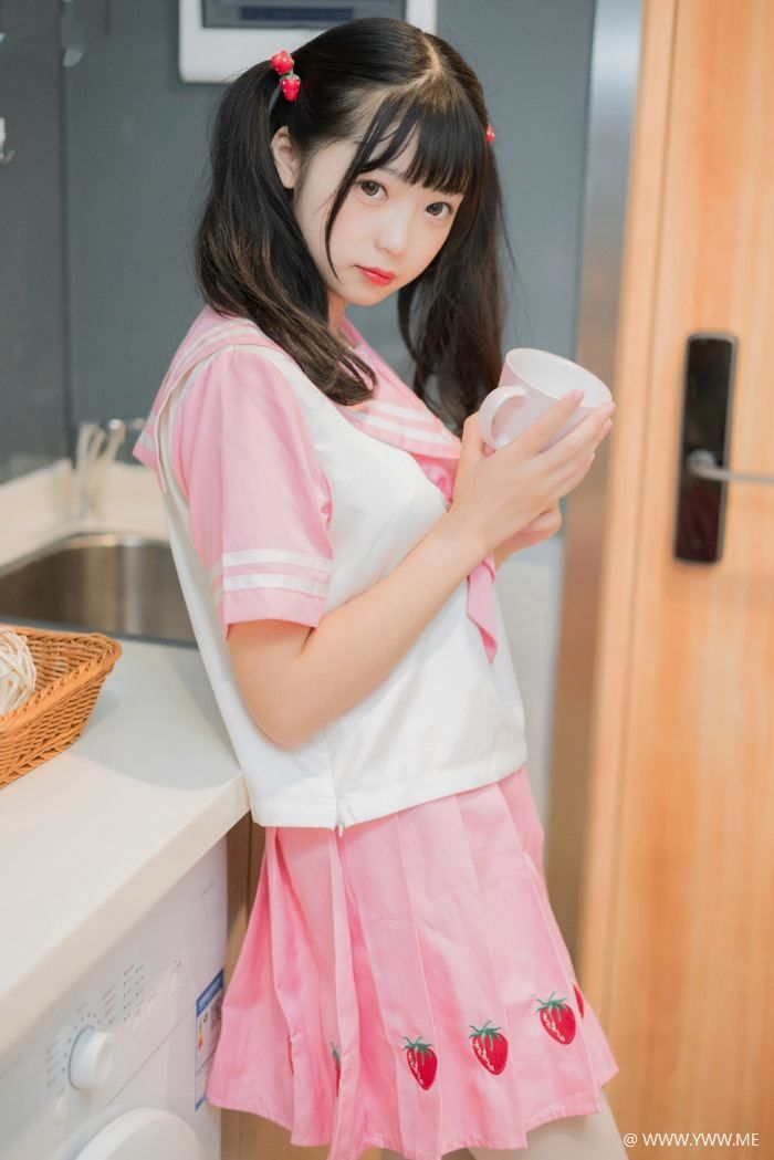 风之领域写真 NO.113 粉红樱桃学妹白丝-像素点
