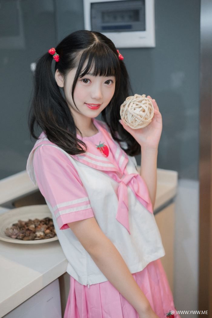 风之领域写真 NO.113 粉红樱桃学妹白丝-像素点