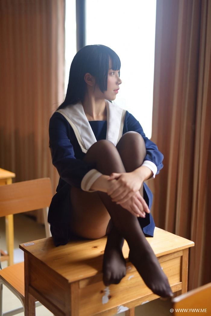风之领域写真 NO.128 校服黑丝-像素点