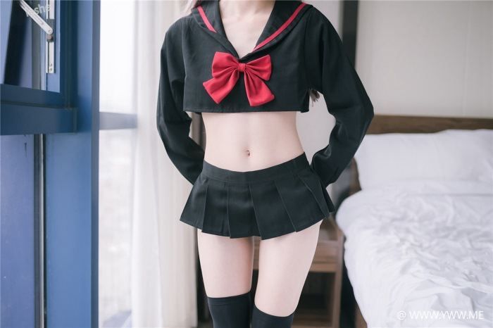 风之领域写真 NO.130 黑色制服-像素点