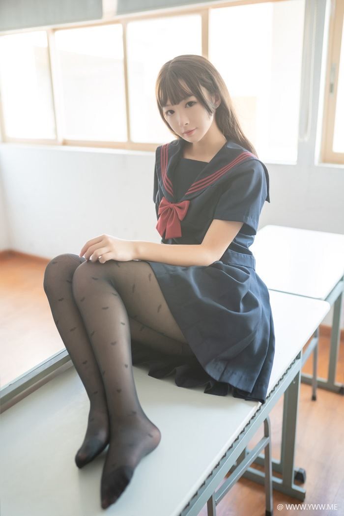 风之领域写真 NO.140 教室里的黑丝JK-像素点