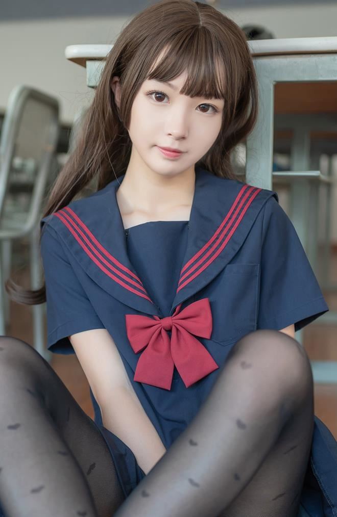风之领域写真 NO.140 教室里的黑丝JK