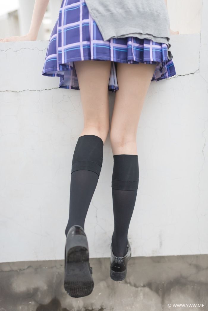 风之领域写真 NO.168 紫色格子裙
