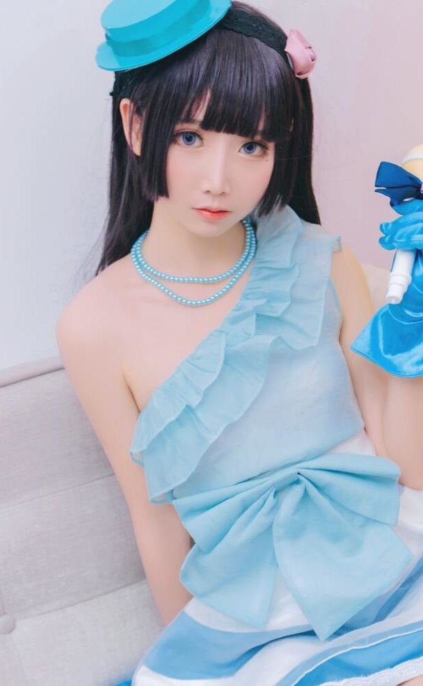 可爱人气Coser面饼仙儿 – 打歌服黑猫
