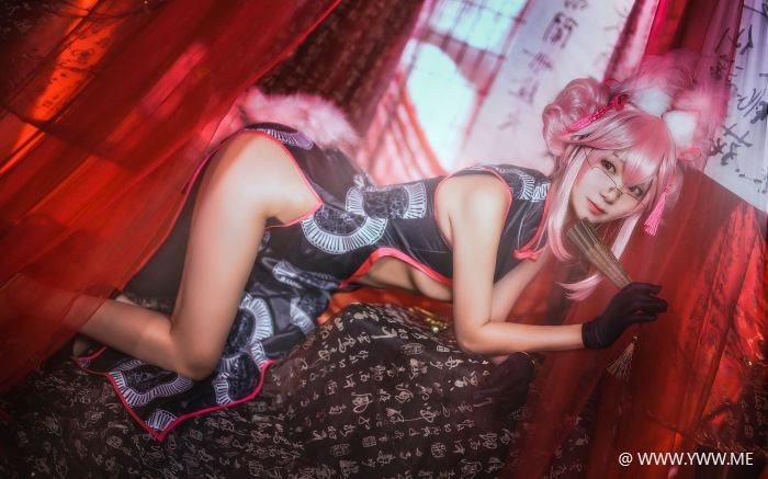 微博红人Coser@黑川 杀阶旗袍 柯杨斯卡娅 √-像素点