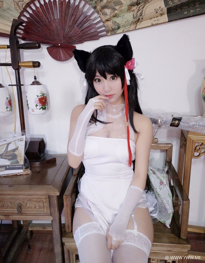 微博红人Coser@黑川 獒犬旗袍-像素点