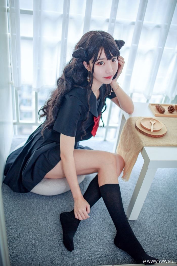 微博红人Coser@黑川 小恶魔JK-像素点