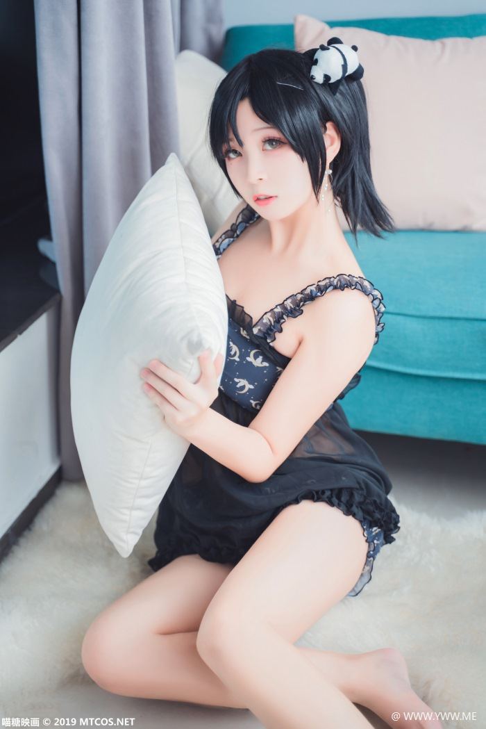喵糖映画 VOL.063 蕾丝吊带 樱井momo-像素点