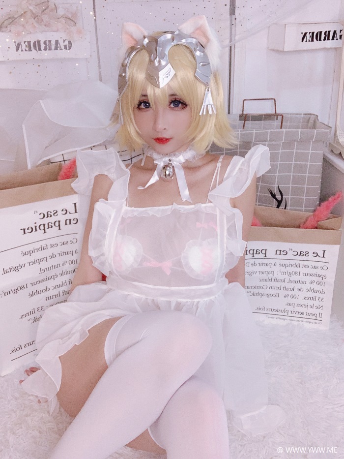 知名动漫Coser@rioko凉凉子 白贞德女仆-像素点