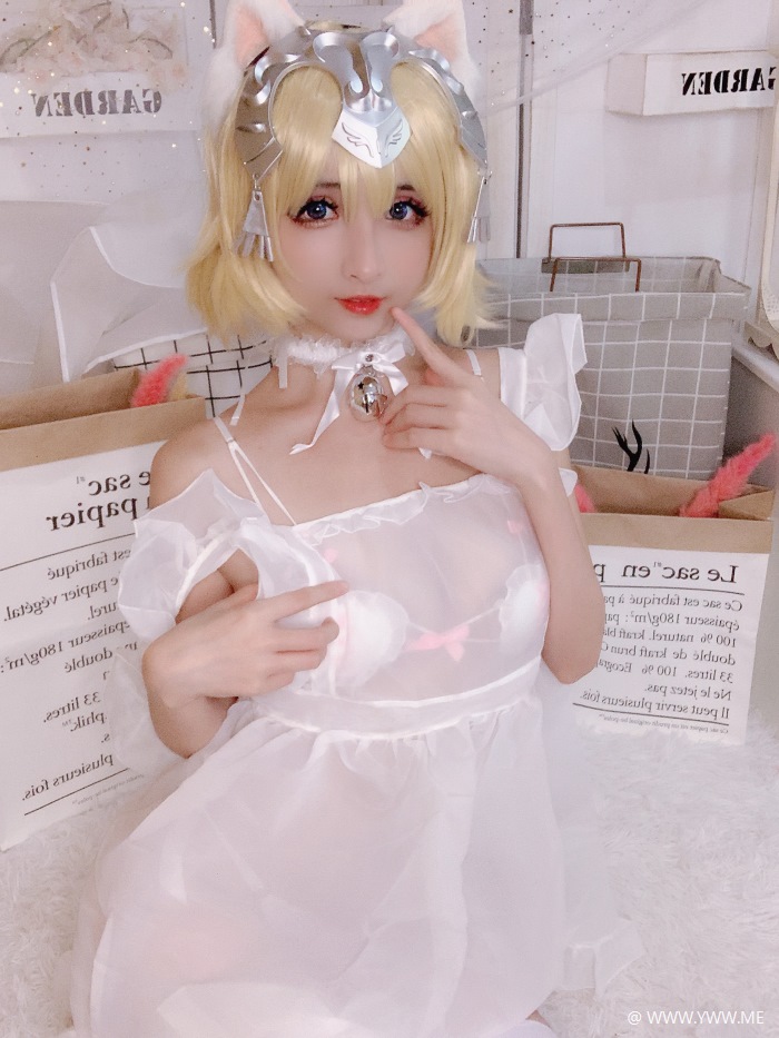 知名动漫Coser@rioko凉凉子 白贞德女仆-像素点