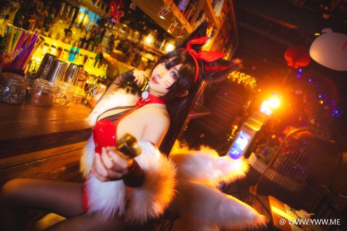 知名动漫Coser@rioko凉凉子 兔女郎阿狸-像素点