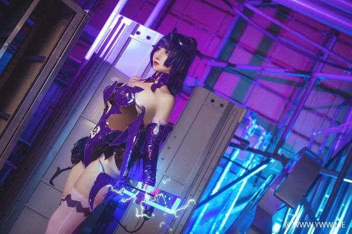 知名动漫Coser@rioko凉凉子 魅魔芽衣-像素点