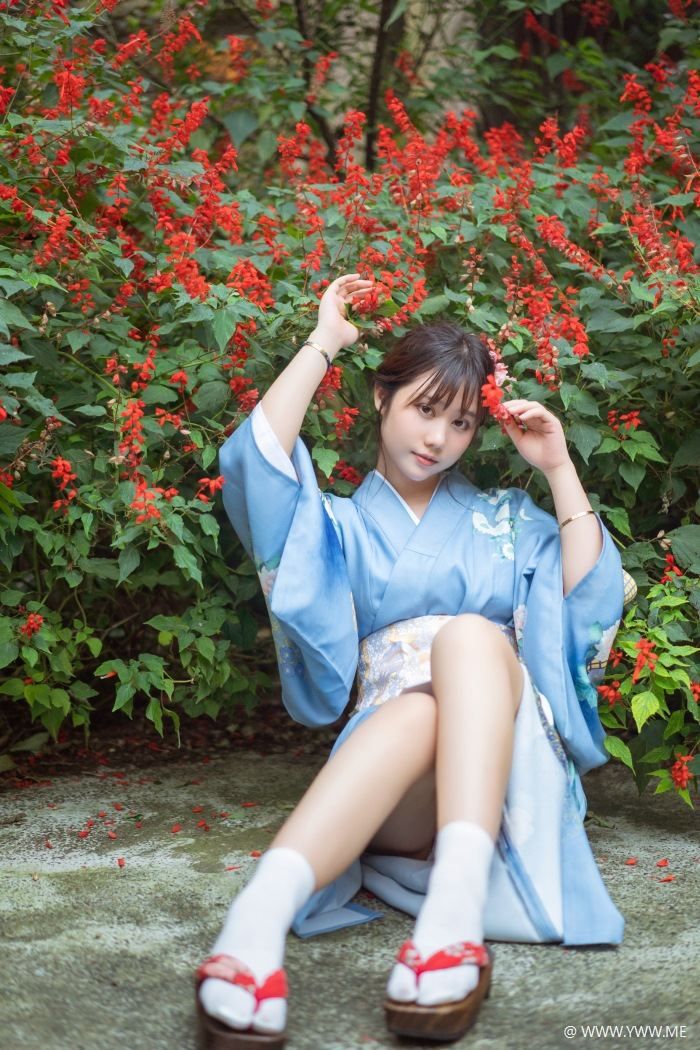 人气动漫Coser@镜酱 – 私奔之和服-像素点