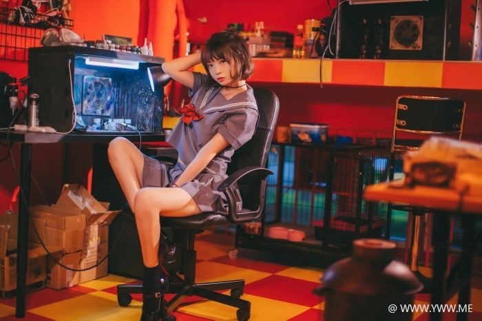 COS美女 疯猫ss – 暗黑JK-像素点