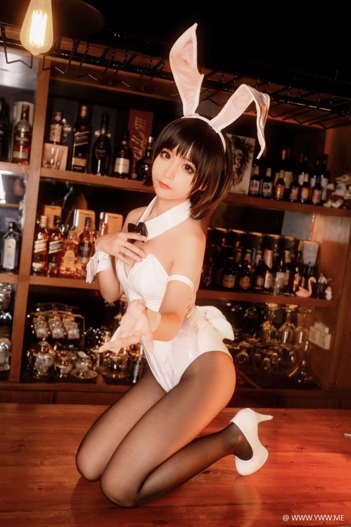 知名Coser@蠢沫沫 加藤惠兔女郎-像素点