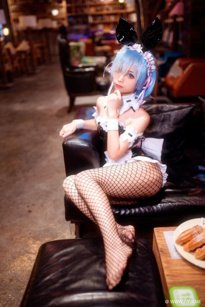 知名Coser@蠢沫沫 雷姆兔女郎-像素点