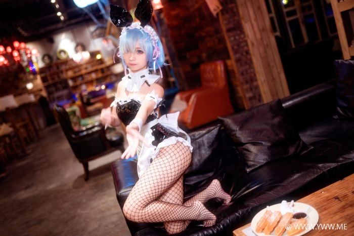 知名Coser@蠢沫沫 雷姆兔女郎-像素点