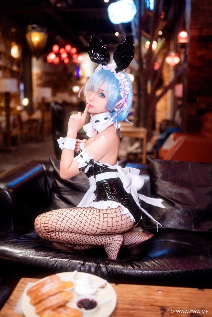 知名Coser@蠢沫沫 雷姆兔女郎-像素点