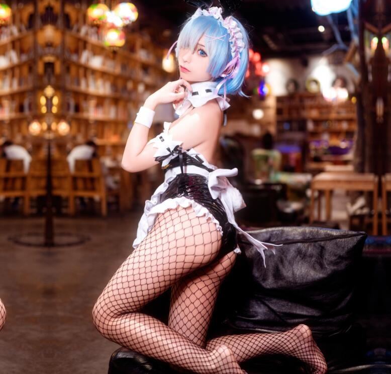知名Coser@蠢沫沫 雷姆兔女郎