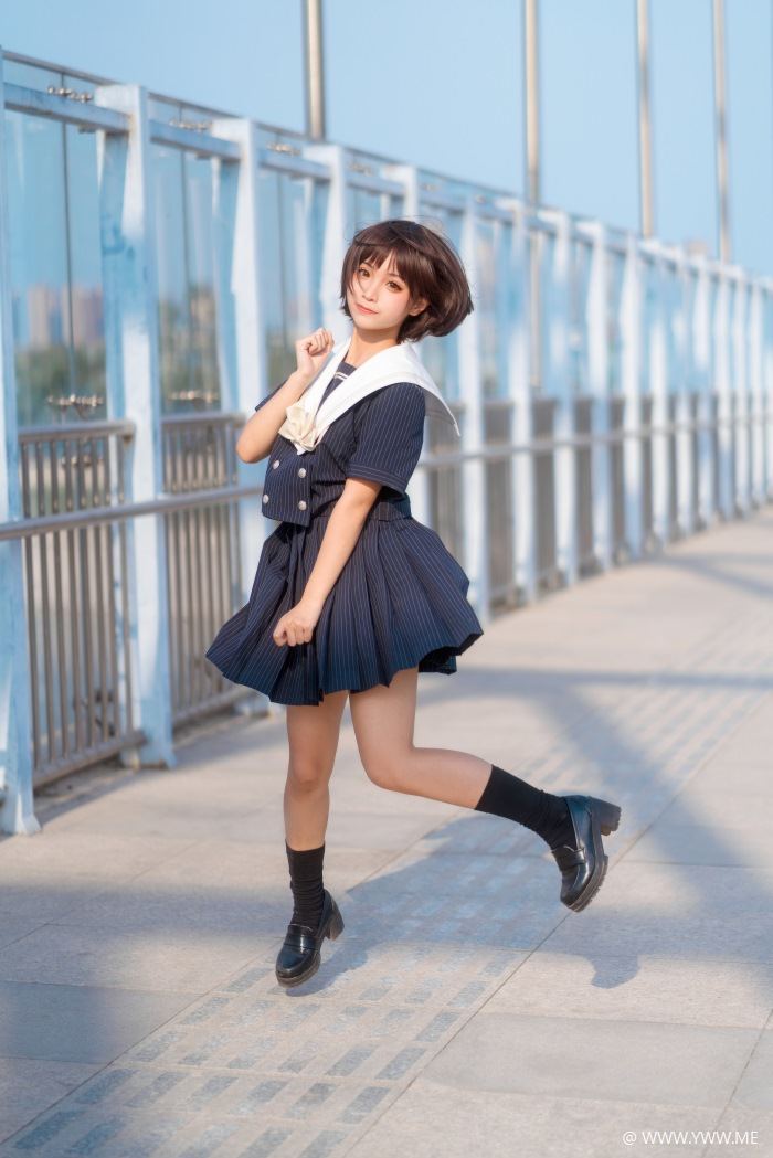 知名Coser@蠢沫沫 JK制服-像素点