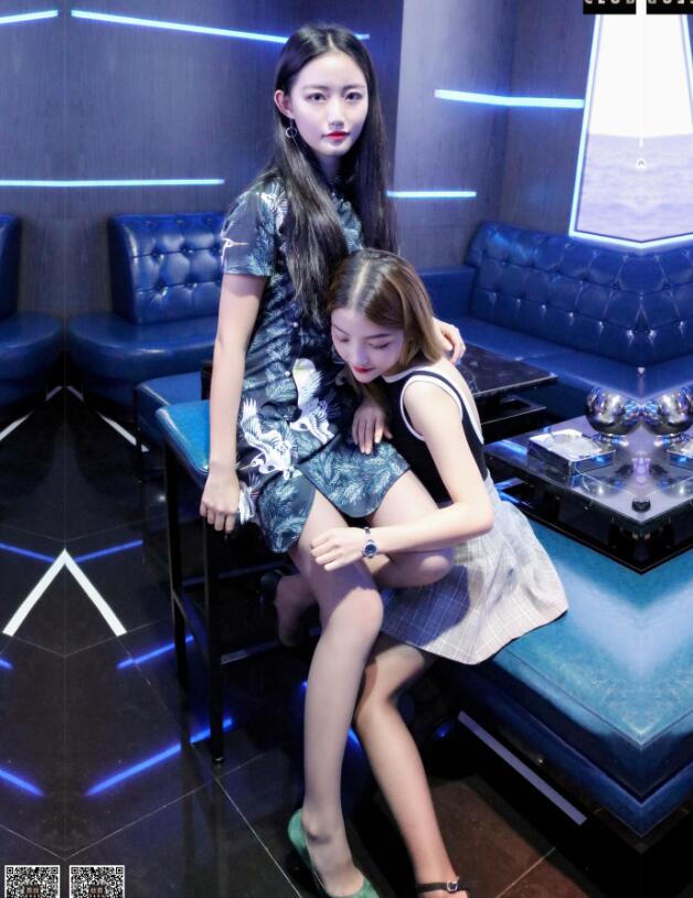 [丝慕写真] SM148 天天一元 模特：双双&楠希《黑灰双花》