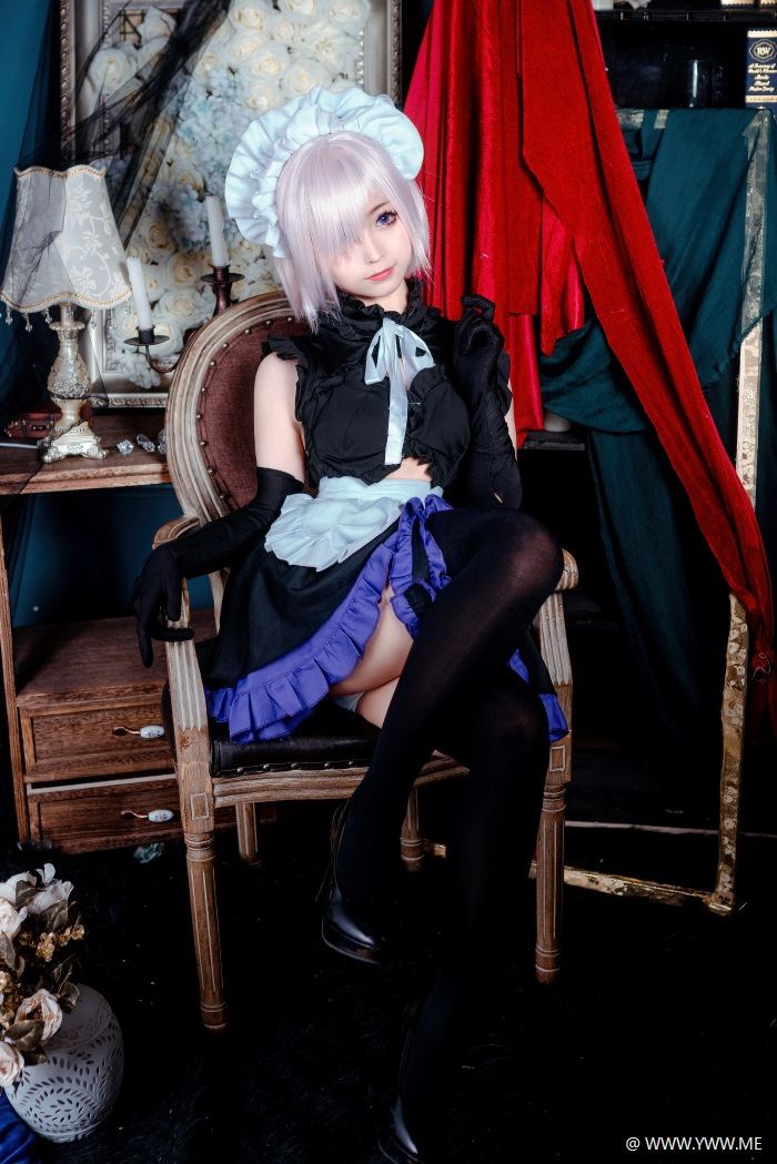 知名Coser@蠢沫沫 玛修女仆-像素点