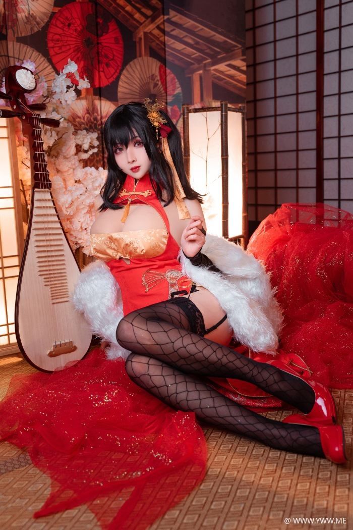 知名动漫Coser@rioko凉凉子 大凤旗袍-像素点