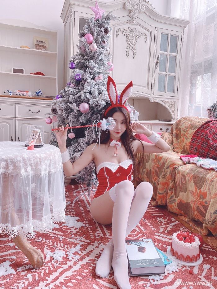 微博红人Coser@黑川 圣诞小兔子-像素点