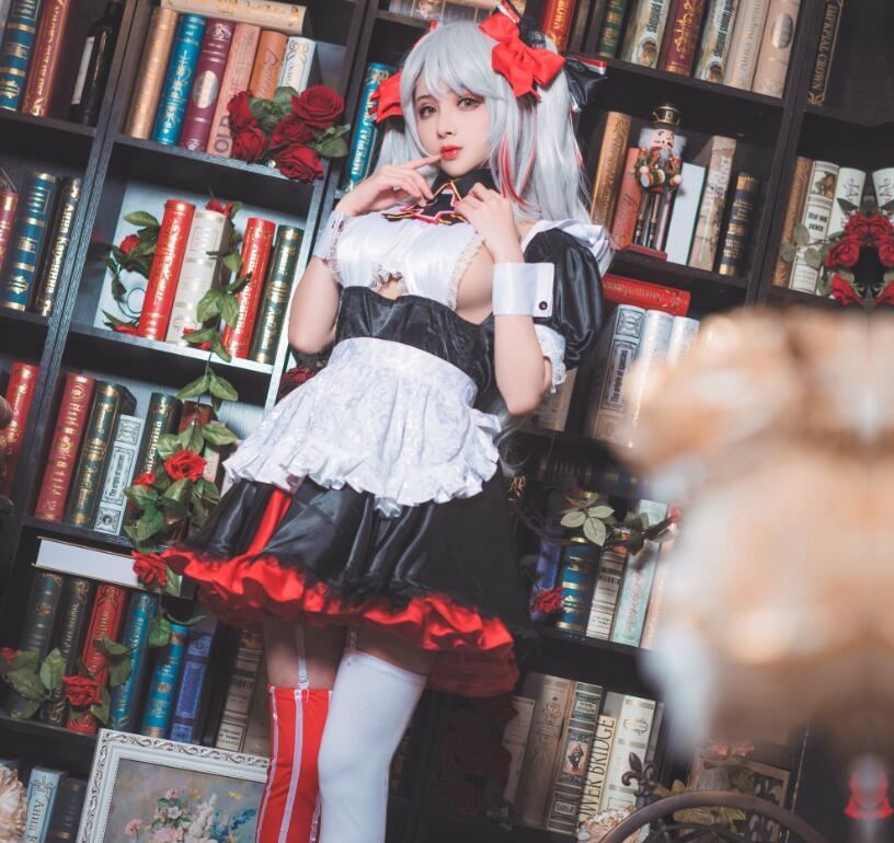 知名动漫Coser@rioko凉凉子 欧根亲王女仆