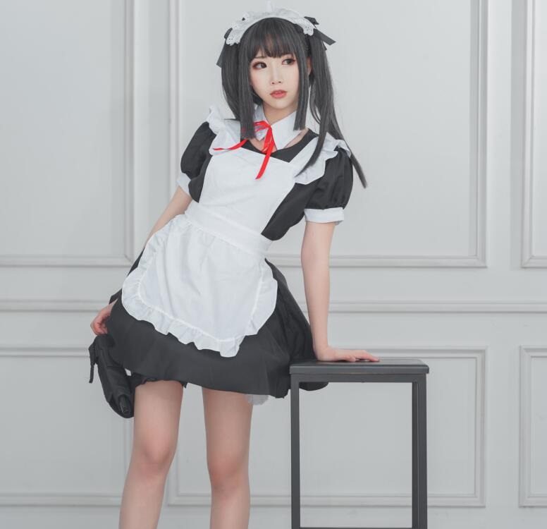 可爱人气Coser面饼仙儿 – 左轮女仆