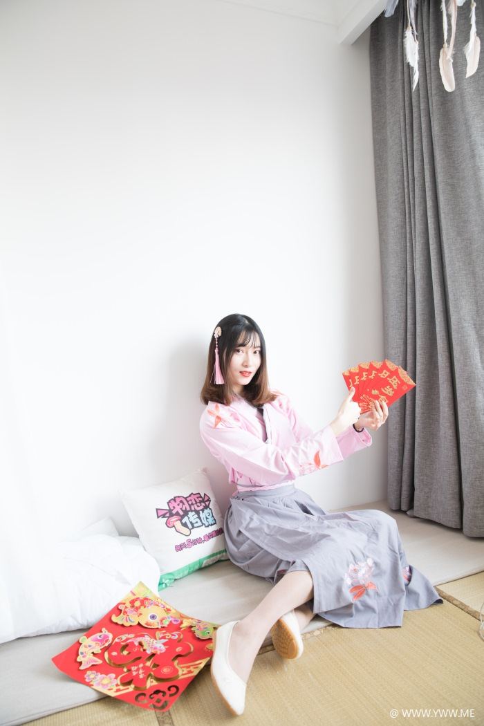 物恋传媒 No.109 猫耳-小众汉服与肉丝的巧妙搭配-像素点