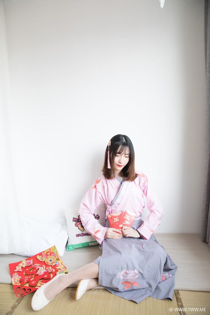 物恋传媒 No.109 猫耳-小众汉服与肉丝的巧妙搭配-像素点