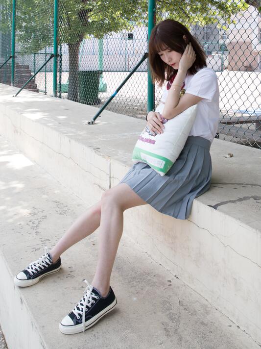 物恋传媒 No.156 猫耳-操场、校服、帆布鞋与船袜