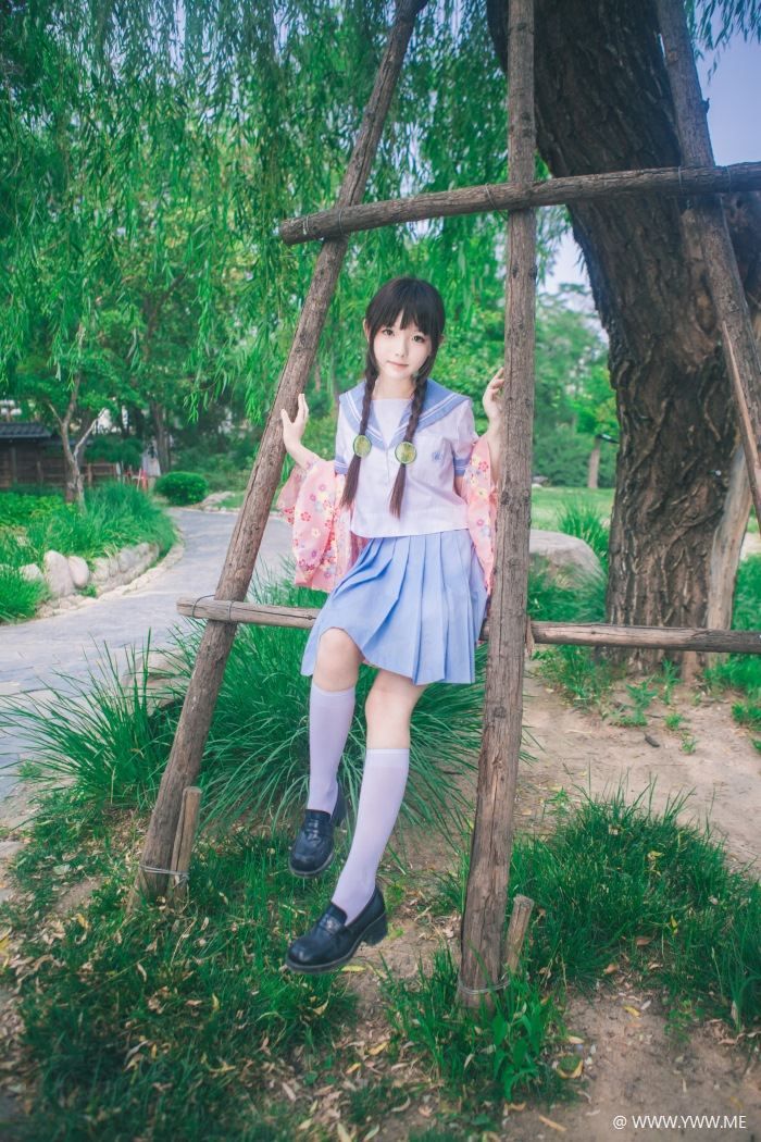 半次元COS小姐姐@樱群 和服外套-像素点