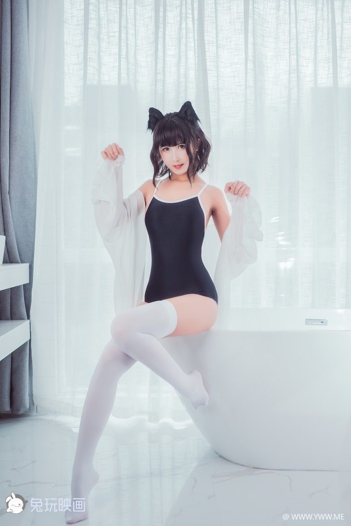COS小妹妹@三度_69 兔玩映画 夏日泳装 白丝喵-像素点