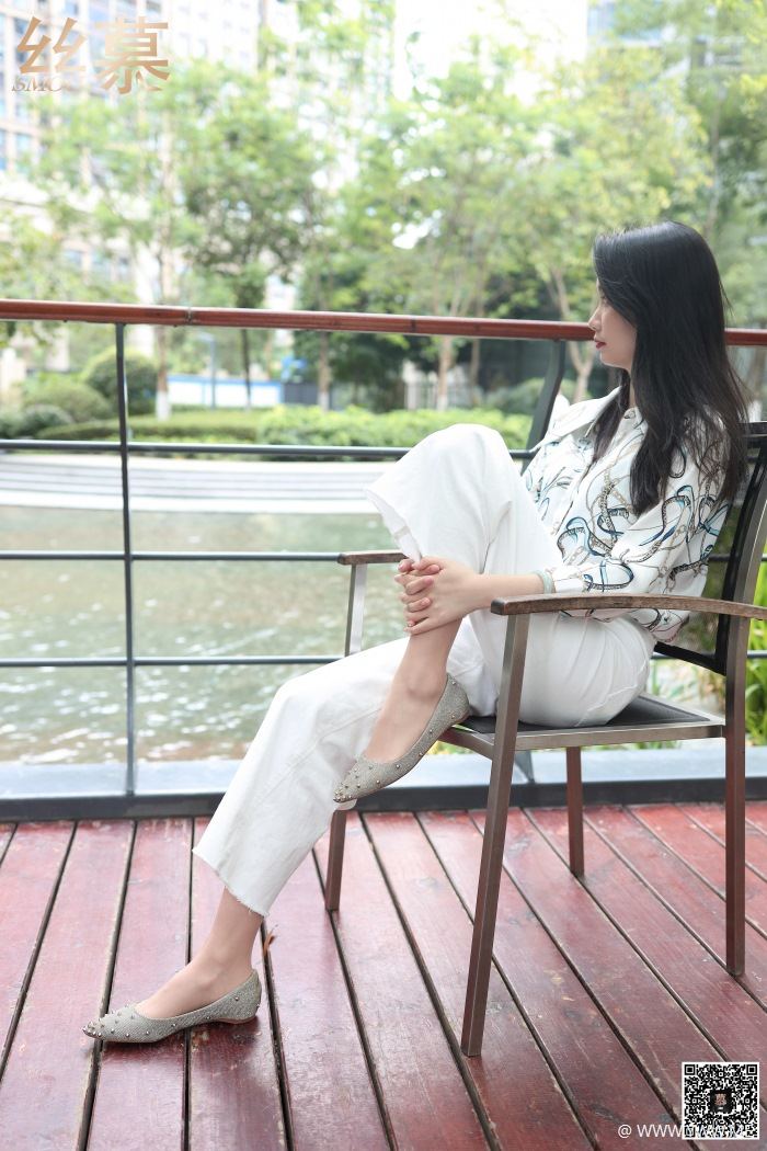 丝慕写真 SM276 天天一元 模特:可儿《白色裤里丝》-像素点