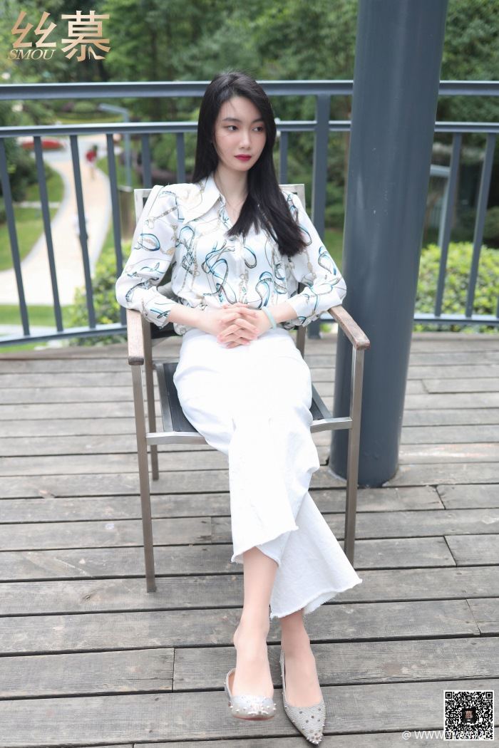 丝慕写真 SM276 天天一元 模特:可儿《白色裤里丝》-像素点